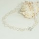 Collier de perles d’eau douce blanches baroque
