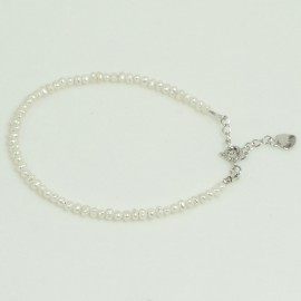 Bracelet Perle d'Eau Douce Blanche 