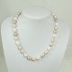 55 cm collier- Perles d'eau douce- 8.5x10mm ovale