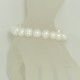 Bracelet Perle d'Eau Douce Baroque Blanche  10/10,5mm